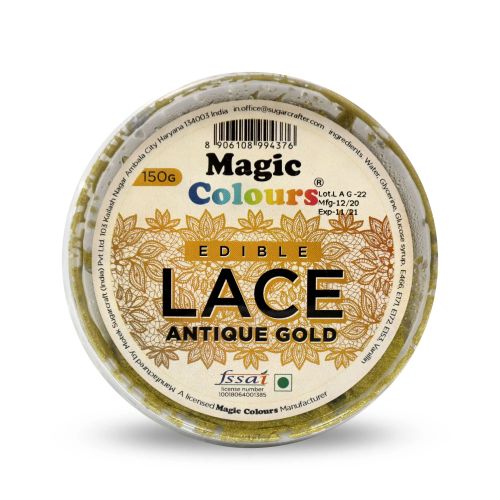 Edible Lace Antique Gold - 150G