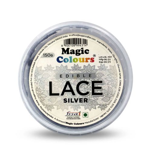 Edible Lace - Silver - 150G