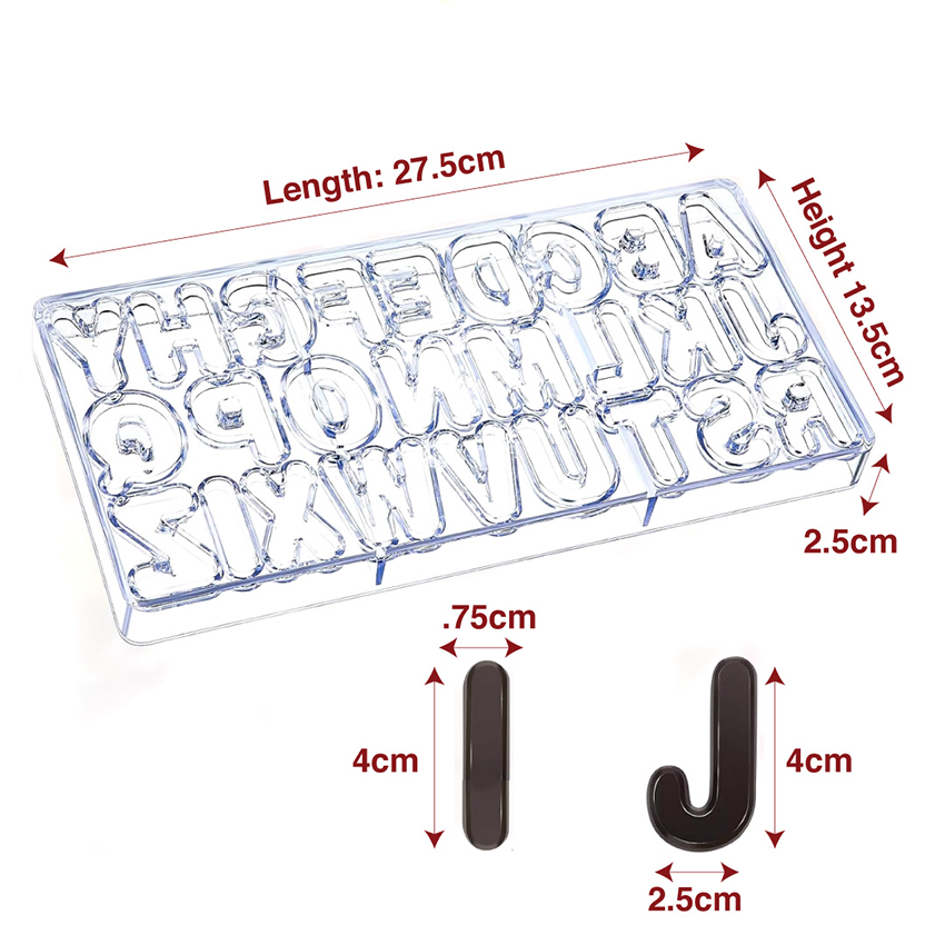 Alphabet Chocolate Mould Baker's Mart